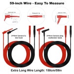 멀티미터 테스트 리드 키트 전문가용 업그레이드된 세트 악어 클립 후크 바나 27PCS