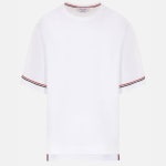 톰브라운 SS25 톰브라운 남성 반팔 티셔츠 TShirts And Polos MJS282A J0199 100