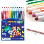 지구화학 색연필 12색 색연필 미술