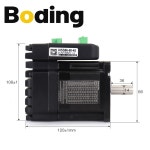 BODING JMC 하이브리드 통합 폐쇄 루프 스텝퍼 서보 모터 드라이버 2 상 Nema34 4 5N m 2000rpm 6A i 24-80VDC HSS86-60-45