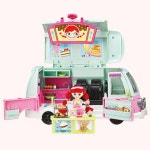 시크릿쥬쥬 작동 디저트 푸드트럭 계산카운터 빵집 인형 손님 가게놀이 5살