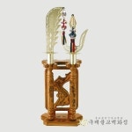 티타늄신형삼지창 - 받침대포함 인천스탠 소 1개
