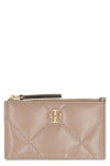 토리버치 TORY BURCH Card Holder with Double T Detail in Chevron Leather Woman 158629201