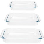 기본 강화유리 타원형 베이킹 접시 묶음 1쿼트 1 5 Qt 2 3개 세트 1L 1 5L 2L 1개