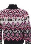 MOSCHINO 니트 점퍼 진 패턴 09338709 Multi 38240603 J2555