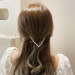 집게핀 질이좋은 진주 보드라운감촉의 단정 큐빅 3eYs7