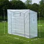 미니 비닐하우스 조립식 미니온실 만들기 텃밭용 정원 반포온실-화이트-L200xW77xH170cm 1개