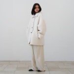 네세서리 Shirring Reversible Half Coat