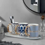 고급 호텔 양치컵 럭셔리 케이스 참고 도자기 면봉