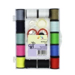 휴대용 반짇고리 - 의류 수선 실 바늘 재봉실 옷핀 단추 골무 미니가위 바늘귀 실꿰기