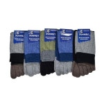 컬러배색 신축 봉조 남성 중목양말 발가락양말 5켤레