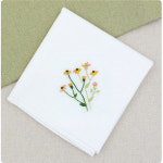 프랑스자수패키지-들꽃손수건3 자수손수건만들기 J4003