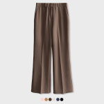 화이트빌딩 여자 여성 매직 세미 나팔 부츠컷 슬랙스 팬츠 코코아