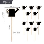 나무 미니 칠판 사인 말뚝 정원 식물 라벨 보드 장식 태그 씨앗 화분 마커 환경 1개 1 Mx10pcs