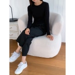 아이몽 아이몽 여자 봄 가을 면 배기 바지 L