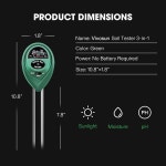 비보선 토양 시험기 3-IN-1 식물 수분 측정기 조명 가정 정원 잔디밭 농장 실내