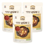바다담은 고릴라마트 CJ 다담 순두부찌개양념 140g x3개