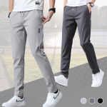 여름 남성 밴딩 바지 트레이닝 팬츠 편한 고무줄 일자 낚시 슬림핏 복 등산