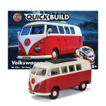 Airfix Quickbuild 폭스바겐 캠퍼 밴 브릭 빌딩 플라스틱 모델 키트 멀티컬러 J6017