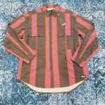 리바이스 리바이스 셔츠 워븐 플란넬 긴팔 단추 앞면 스트라이프 멀티컬러 SZ M 3908069