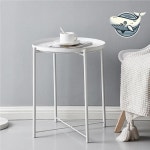 깔끔한 디자인 원형 철제 사이드 테이블 스탠드