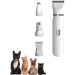 Generic 그루밍용 강아지용 클립퍼 4 in 1 Dog Paw 트리머 코드리스 발 저소음 강아지 눈 귀 얼굴 엉덩이