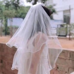 베일 머리 장식 신부 웨딩드레스 수령증 등록 외출 심플 화보 청혼 약혼 예혼 결혼 하객 봉사