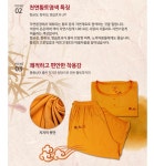 지지미원단 황토파자마 잠옷 상의 하의 세트 사우나복 찜질방옷 찜질복