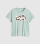 리바이스 퍼펙트 로고 티셔츠플러스 Pl Lilles And Butterflies Bw Fill Silt Green - 그린 357900403 22268792