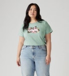 리바이스 퍼펙트 로고 티셔츠플러스 Pl Lilles And Butterflies Bw Fill Silt Green - 그린 357900403 22268792