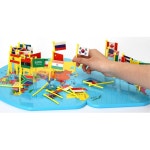 감각발달 세계지도 수도 국기꽂기 놀이set 유치원교구 낱말카드 숫자카드 어린이집교구