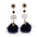 화양연화 In The Mood For Love 레드포인트 밍크 Earrings