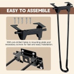 책상 다리 의무 세트 노트북 커피 가구 테이블 소음방지패드 가구다리 금속 1pcs 접이식