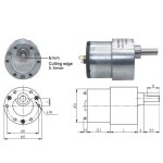 12V 20 토크 30 24V 기어 45 10 박스 새로운 전기 모터 JGB37 520