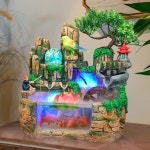 LED 조명 유리공 탁상 분수대 물레방아 장식 무화 연못 분수 어항