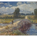 Bridge at Old Lyme 편집아트포스터 감성선물 하삼 그림만 매트지 A6 A6
