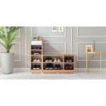 2단 한의원 피부샵 수납장 보관 벤치 신발장 신발수납 현관신발장 신발진열대 주택 현관장