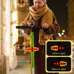USB 충전식 방수 전자 스쿠터 안전 경고 후미등 방향 지시등 LED M365 프로 2 MI Basic Model