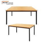 몬트디자인 업소용 테이블 식당 카페 식탁 멀바우 길이600x폭600x높이750 수저통추가
