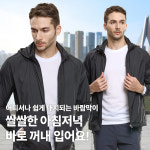 이지바이 남성 후드 탈부착 바람막이 자켓 윈드프리 방풍 초경량 바람막이 점퍼 아우터 115