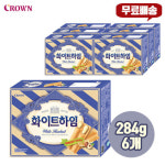 크라운 화이트하임 284g 6개입 무 배 커피짝꿍 얼려먹으면 더 맛있는