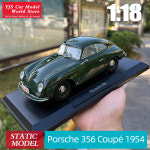 NOREV 1 18 NewS 포르쉐 356 쿠페 1954 합금 자동차 모델 정적 디스플레이 조각 휴일 선물 컬렉션