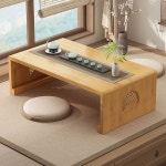 티테이블 창가다도협탁 일본풍 카페 접이식 다도상 소형 거실 호두 좌식