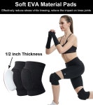 여성 남성용 수자유 무릎 패드 댄스 레슬링 농구 여성용 배구 작업용 보호대 소프트 패드 미디엄 X-Small
