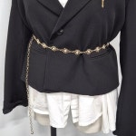 까멜리아 체인벨트 자켓 드레스 셔츠 레이어드 벨트