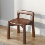 북유럽원목 보조의자 미니스툴 낮은 인테리어 등받이