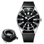 CITIZEN E PROMASTER MARINE 200 원형 시계 케이스 첨부 시티즌 손목시계 프로마스터 맨즈 NB6021-17