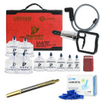 한솔의료기 한솔의료기 한솔의료기 부항기 30컵 한솔 스텐 사혈기 채혈침 200개 부항 세트 펌프 부항총 호스 부항컵 흡입기