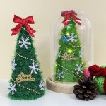 수세미실 크리스마스트리 만들기 아크릴돔 방과후교재 초등학생 만들기수업 저학년DIY놀이