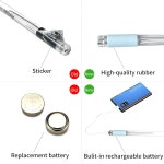 충전식 15가지 변경 LED 조명 드럼 스틱 보관 가방 어두운 스틱 속의 빛 드러머 선물 빛나는 플라스틱 맞춤형 2pcs 팩